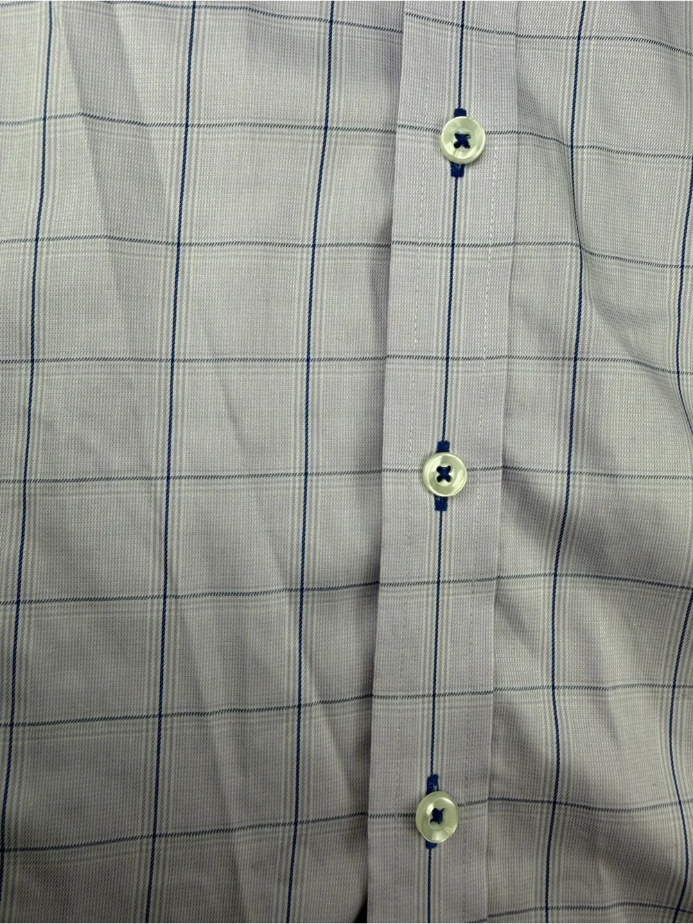 Light Purple Windowpane Dress Shirt —non iron slim fit